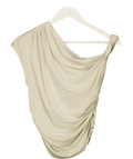 DISSH Beige Draped Jersey Top UK S