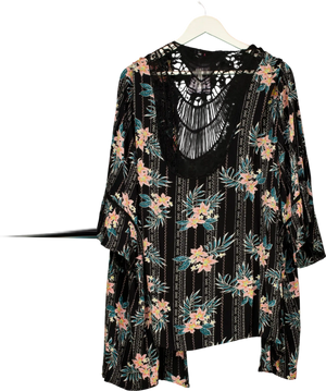 Yours With Black And Pink Cardigan UK XL