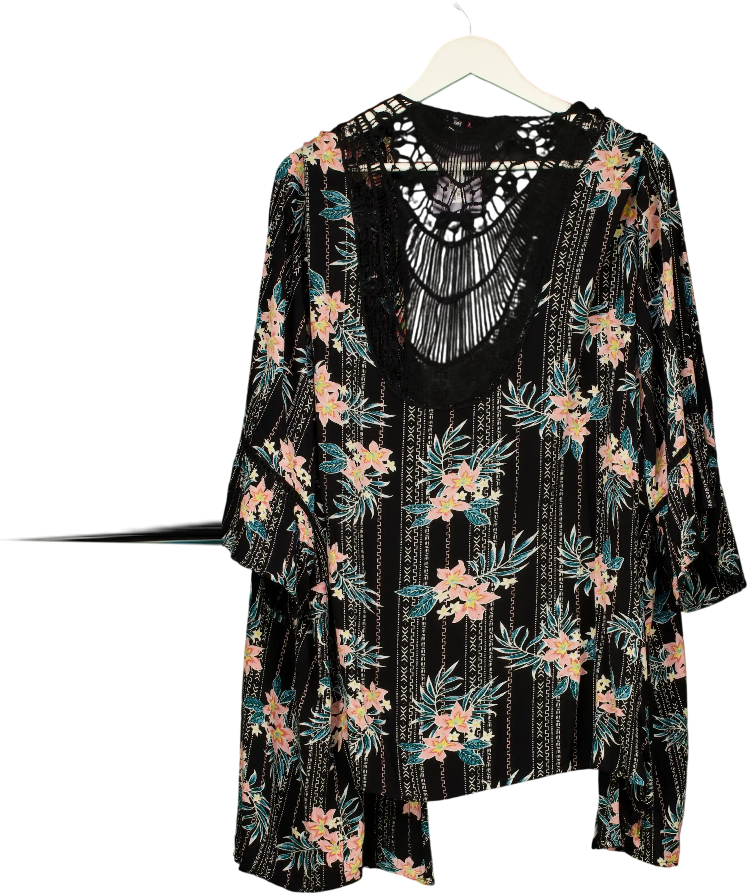 Yours With Black And Pink Cardigan UK XL
