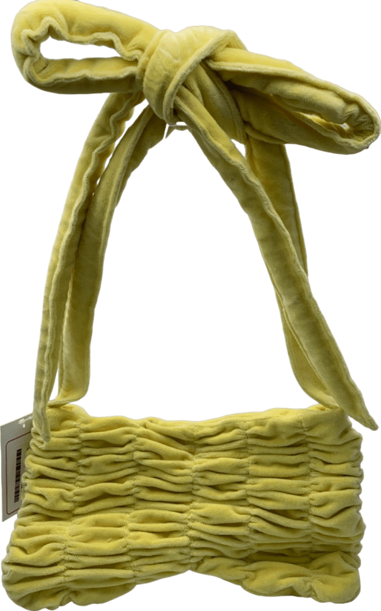 Cefer Yellow Handcrafted Knotted Shoulder Bag - Reliked