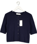 Cefinn Blue Clara Cashmere Short Sleeve Cardigan UK M - Reliked