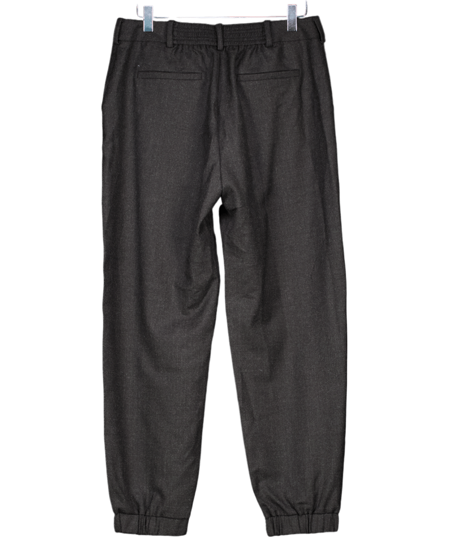 Cefinn Charcoal Grey Tailored Stretch Wool Blend Trousers UK 10 - Reliked