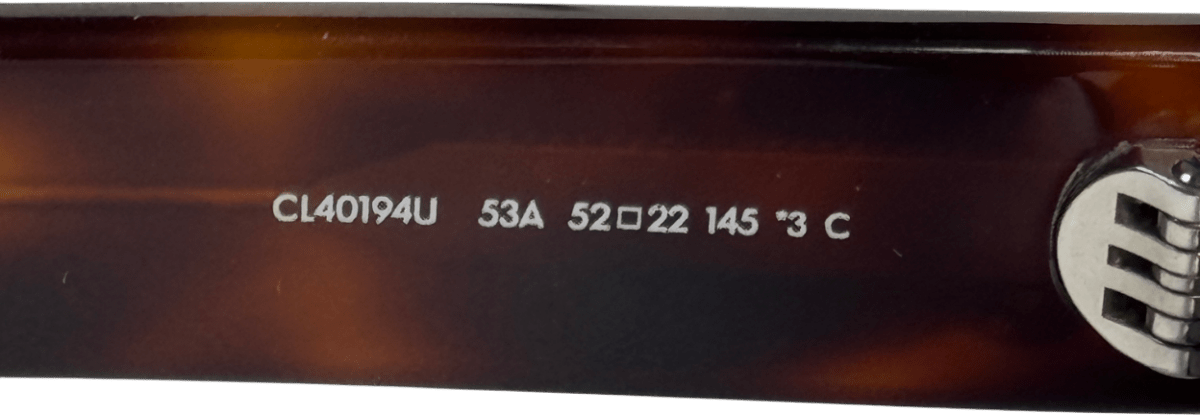 Celine Brown Tortoise / Gold Triomphe Oval - frame Acetate Sunglasses In Case & Box - Reliked