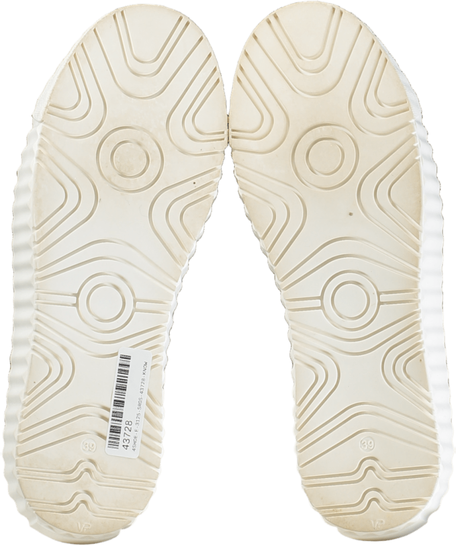 Celtic & Co Cream Lace Up Recycled Canvas Low Top Trainers UK 6 EU 39 👠 - Reliked