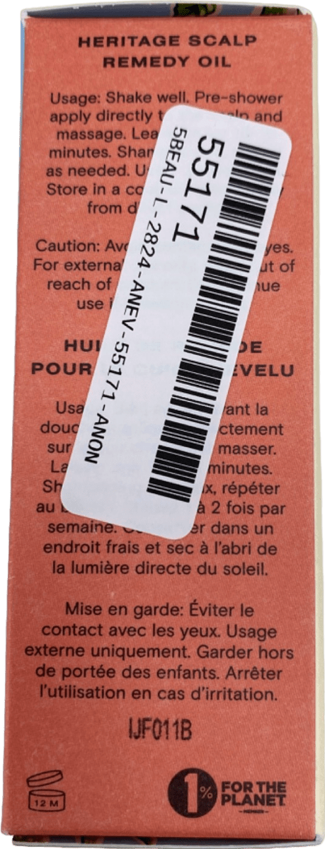 Ceremonia Heritage Scalp Remedy Oil 30ml - Reliked