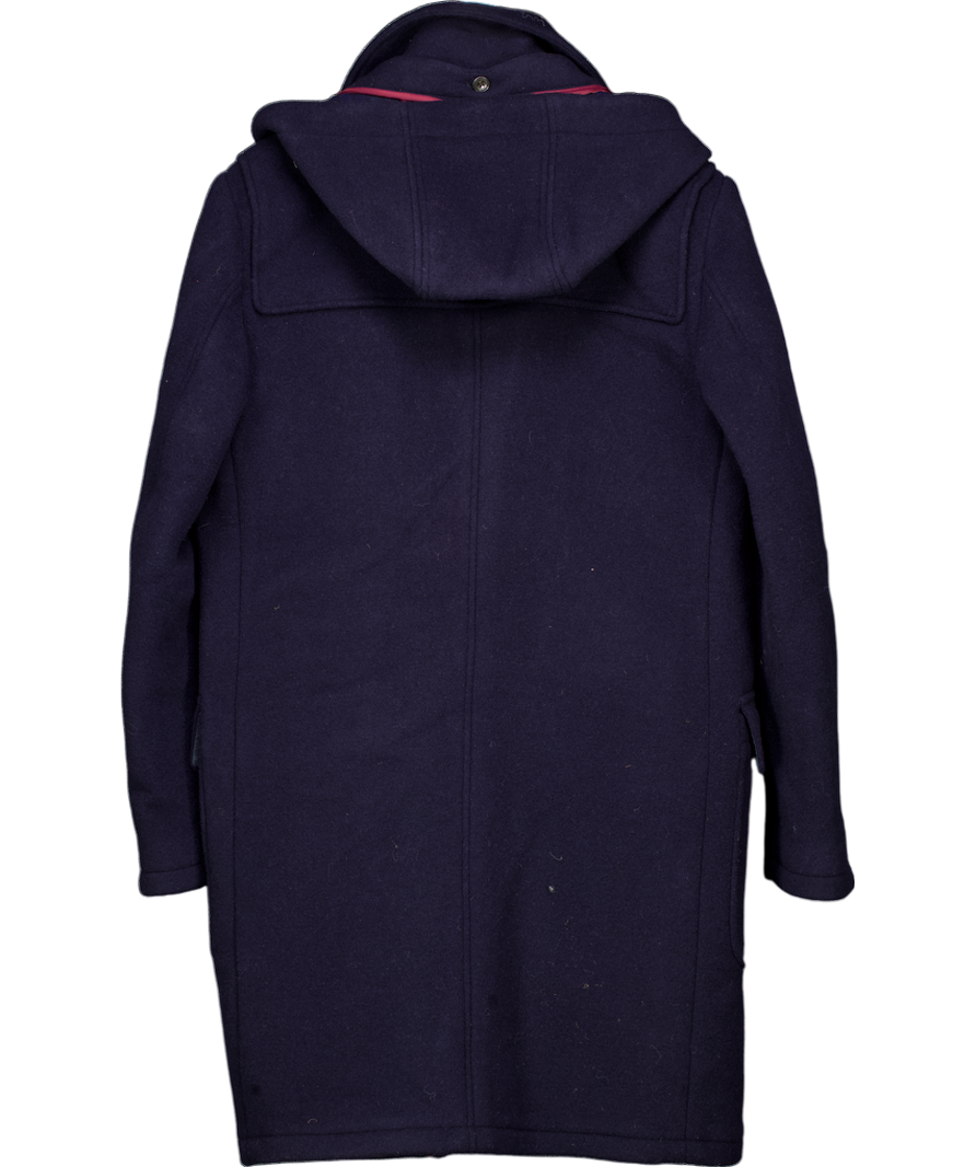 Brooks Brothers Blue Wool Duffle Coat UK S