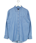 TALBOTS Blue Denim Everyday Relaxed Shirt UK M
