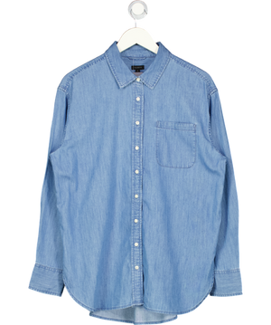 TALBOTS Blue Denim Everyday Relaxed Shirt UK M