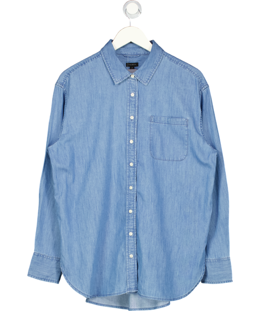 TALBOTS Blue Denim Everyday Relaxed Shirt UK M