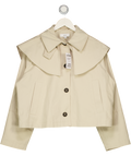 Next Cream Sand Cape Trench Coat UK M