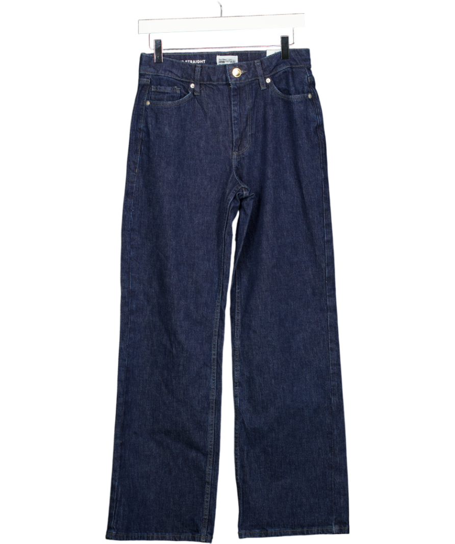 RIVER ISLAND Blue Relaxed Straight Jeans UK 8