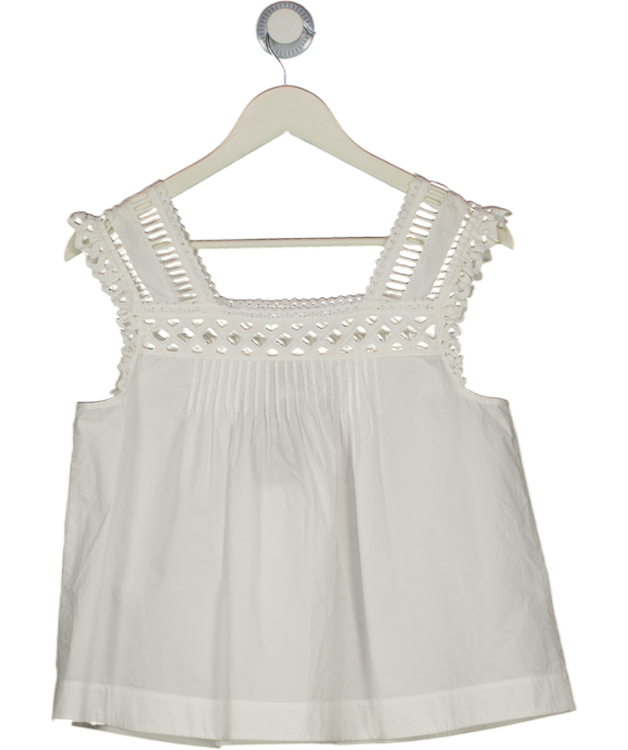 TUCKERNUCK X Studio Mcgee White Pintuck Lace Cami Top UK S