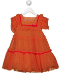 Childrensalon Orange Polka Dot Tulle Dress 5 Years