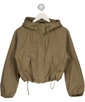 UNIQLO Green Cotton Blend Short Parka UK XS