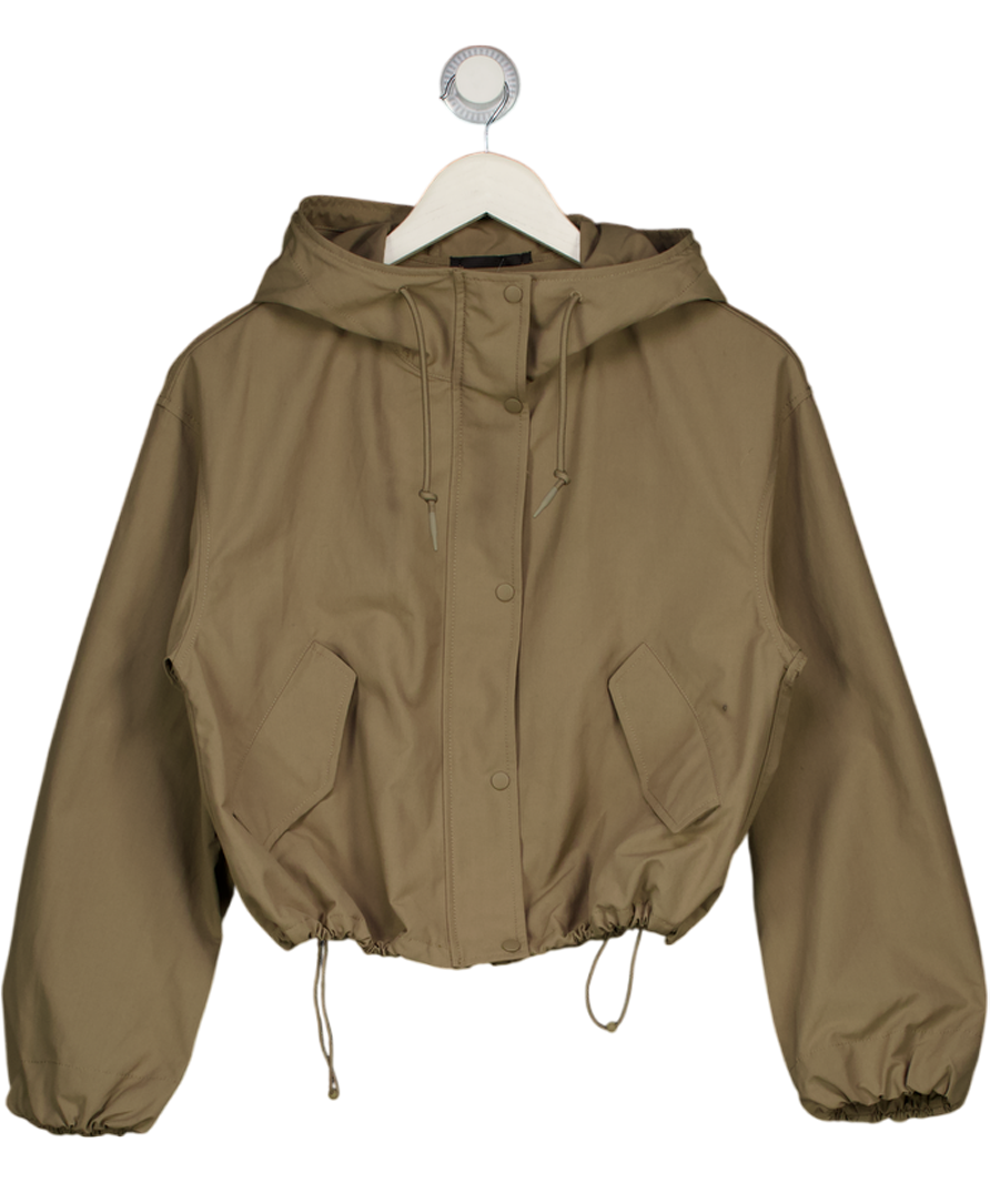 UNIQLO Green Cotton Blend Short Parka UK XS