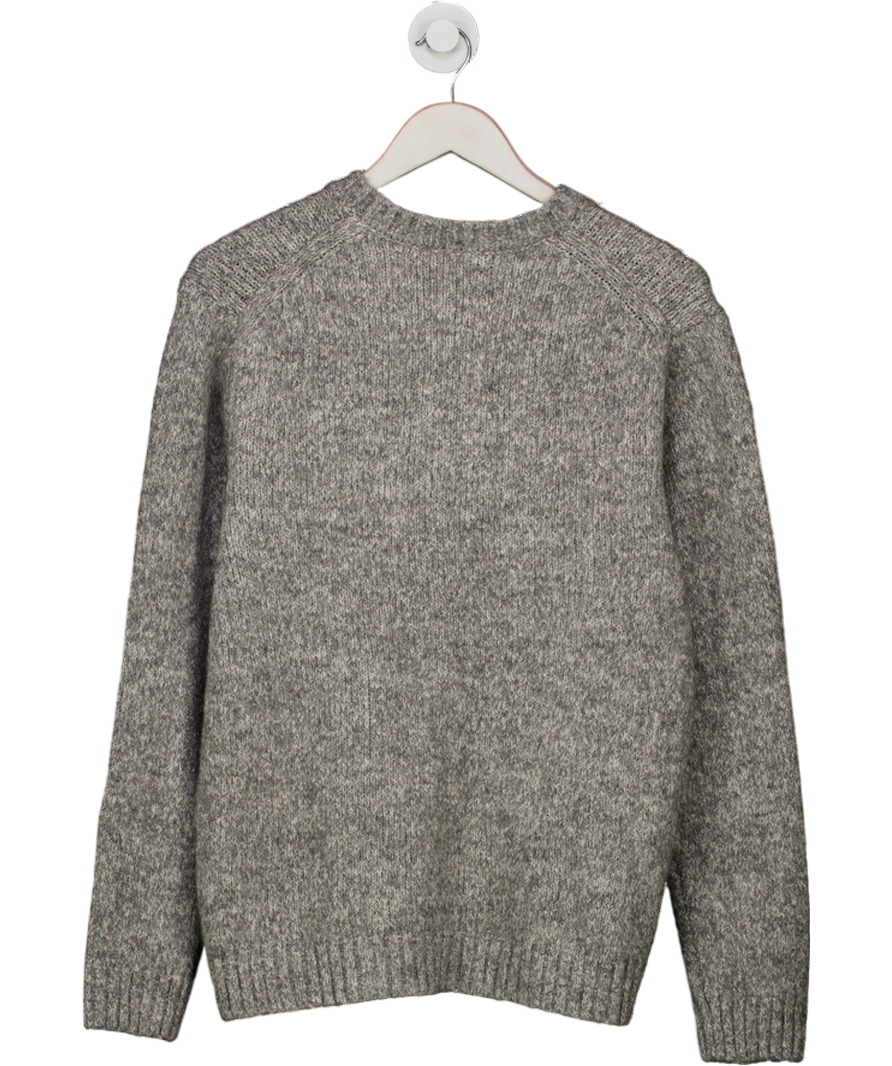 MANGO Grey Exclusive  Cotton And Wool Blend Jumper UK L