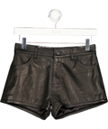 Morrato Black Sapphire Leather Shorts UK M