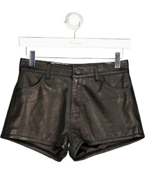 Morrato Black Sapphire Leather Shorts UK M