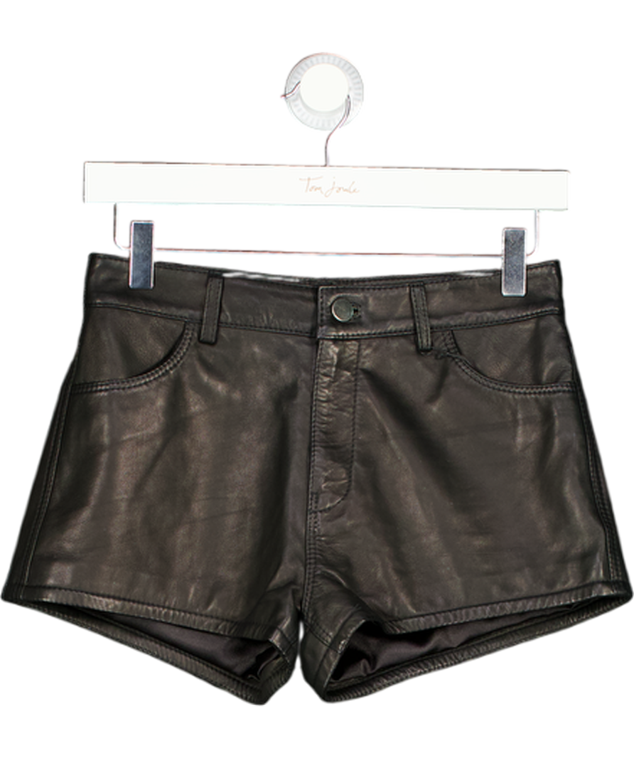 Morrato Black Sapphire Leather Shorts UK M