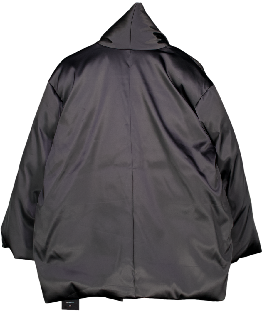 M&S Black Autograph  Satin Puffer Coat UK 10