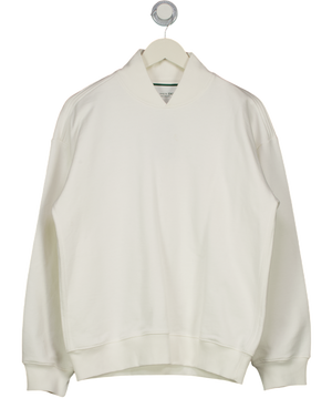 Alex Eagle White The Berwick Crew Neck Sweatshirt UK L
