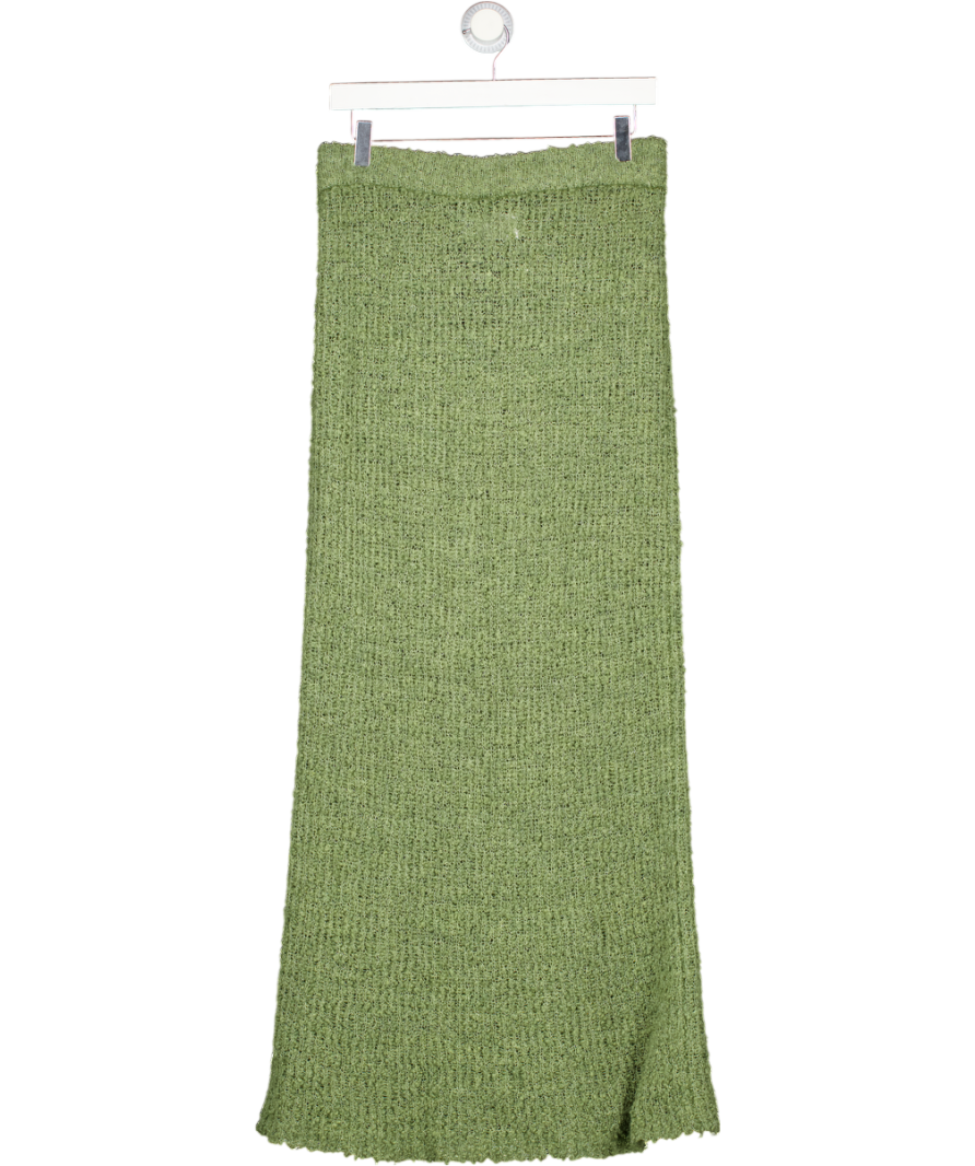 ASOS Green Boucle Knit Maxi Skirt UK M