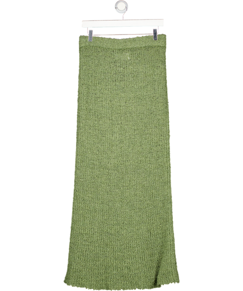 ASOS Green Boucle Knit Maxi Skirt UK M