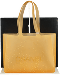 CHANEL Ltd.Edition Orange Logo Jelly Tote Beach Bag - Reliked