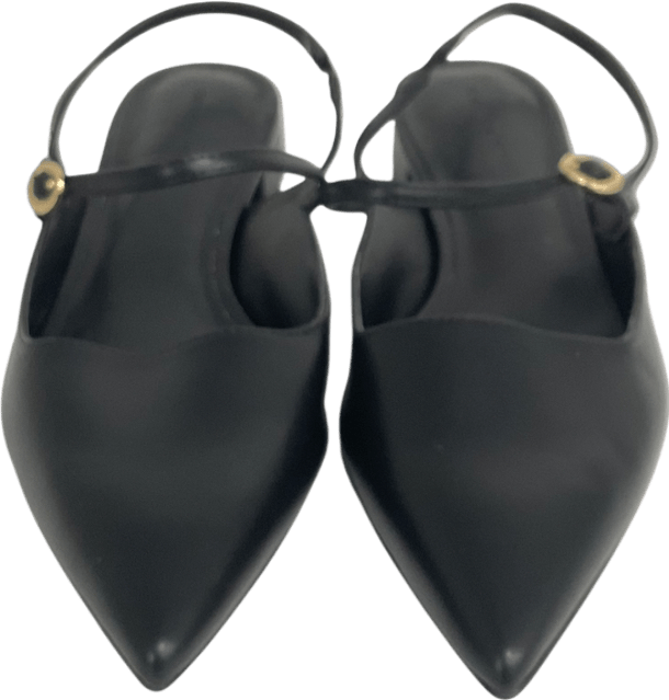 Charles & Keith Black Roxane Slingback Mary Jane Flats UK 8 EU 41 👠 - Reliked