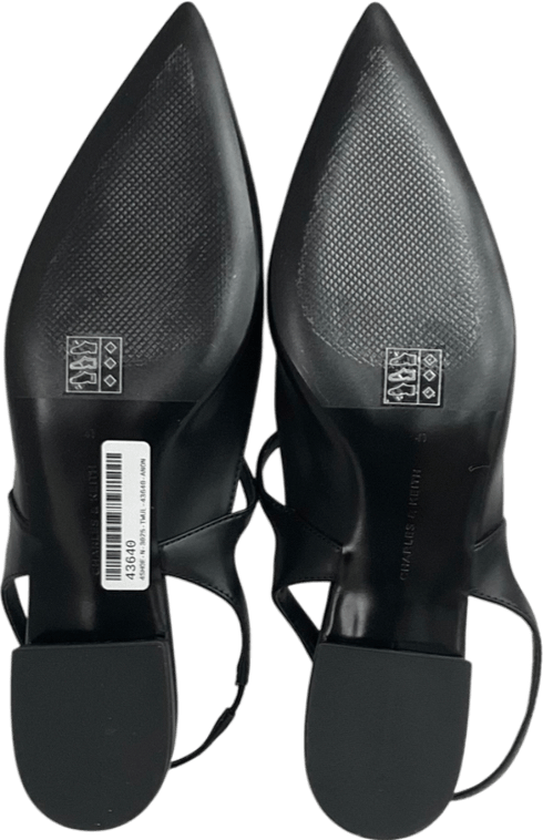 Charles & Keith Black Roxane Slingback Mary Jane Flats UK 8 EU 41 👠 - Reliked