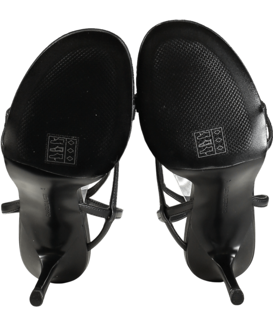 Charles & Keith Black Strappy Heeled Sandals UK 6 EU 39 👠 - Reliked