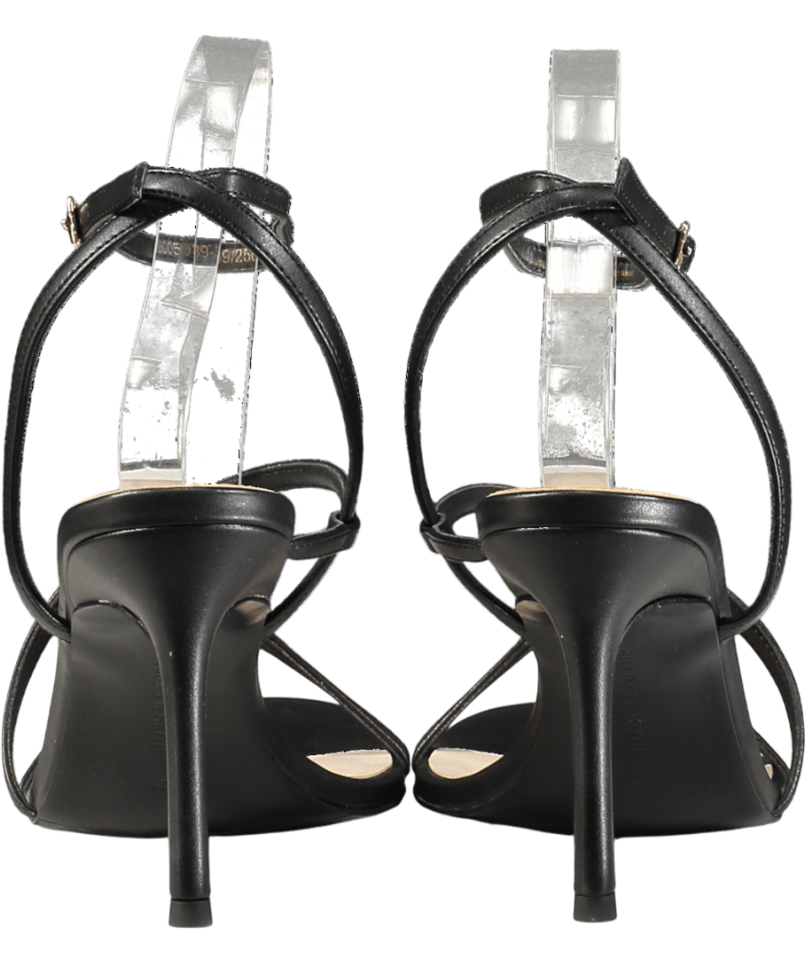 Charles & Keith Black Strappy Heeled Sandals UK 6 EU 39 👠 - Reliked