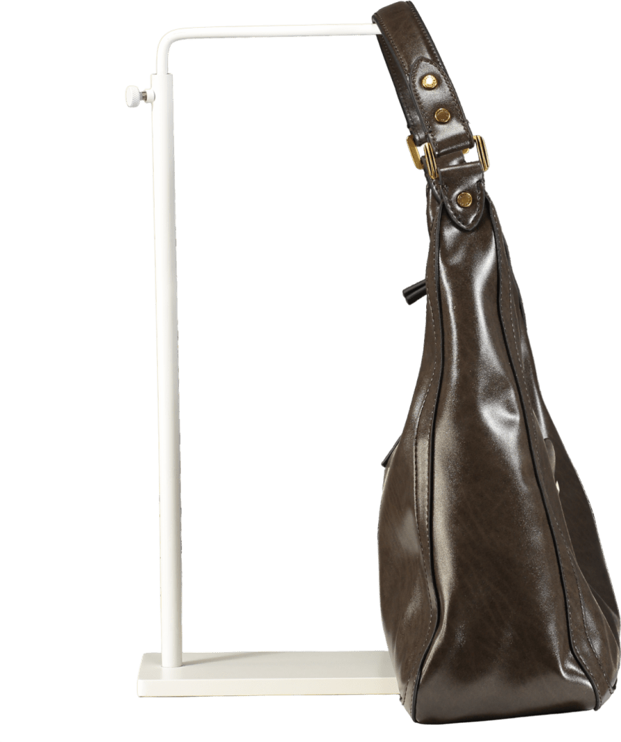 Charles & Keith Brown Shoulder Bag With Crossbody Strap - Reliked