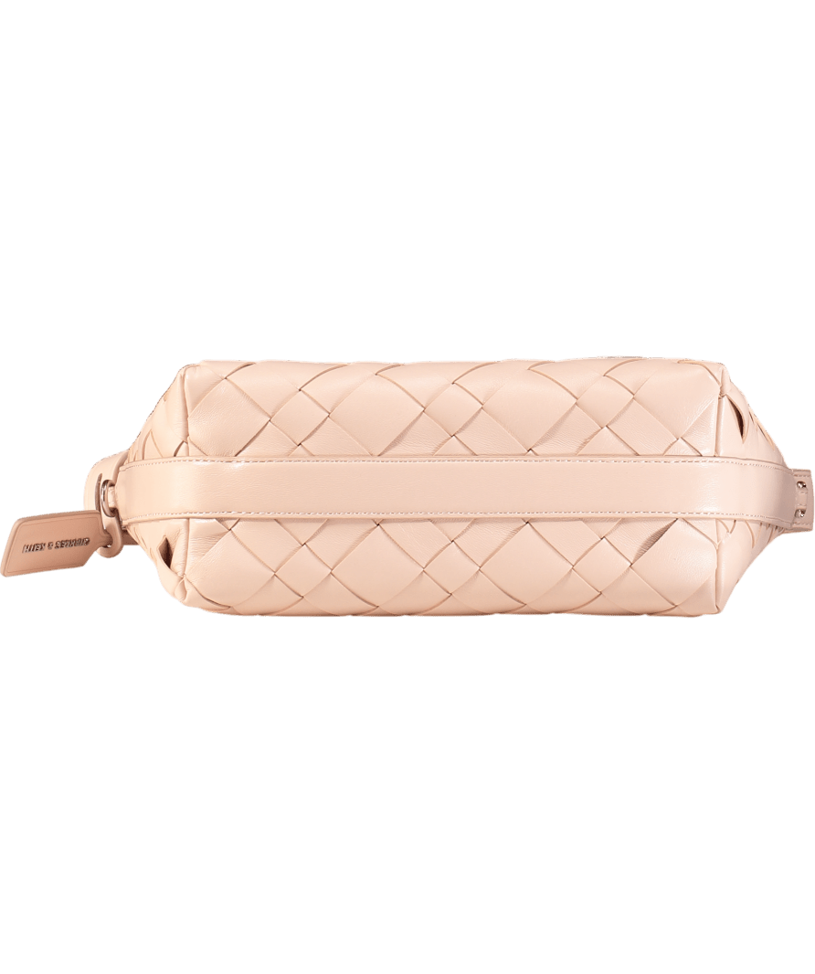 Charles & Keith Ivette Woven Shoulder Bag - Light Pink - Reliked