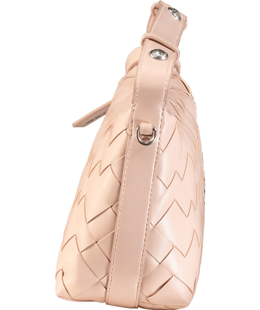 Charles & Keith Ivette Woven Shoulder Bag - Light Pink - Reliked
