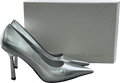 Charles & Keith Metallic Silver Pointed - toe Pumps UK 6 EU 39 👠 - Reliked