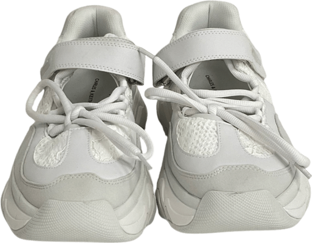 Charles & Keith White Gaskell Lace Mary Jane Sneakers UK 7 EU 40 👠 - Reliked