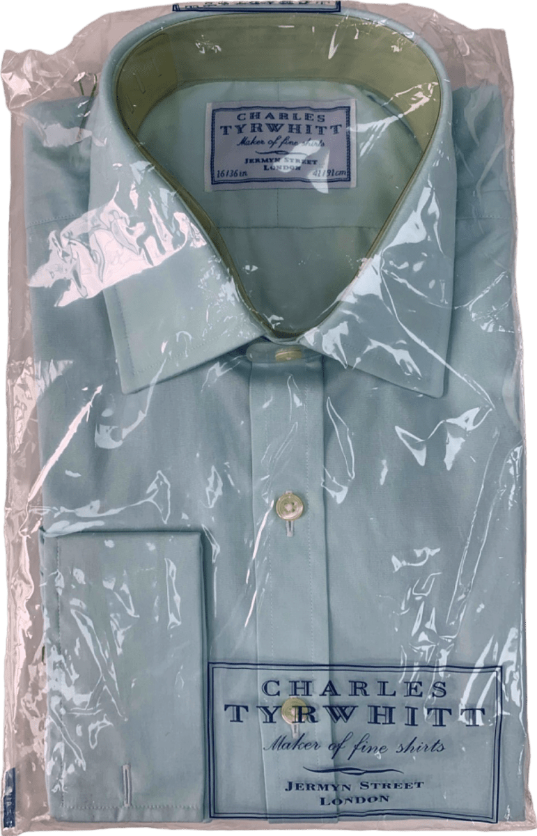 Charles Tyrwhitt Light Green Formal Shirt 16in - Reliked