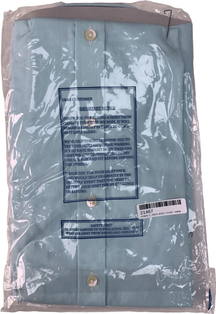 Charles Tyrwhitt Light Green Formal Shirt 16in - Reliked