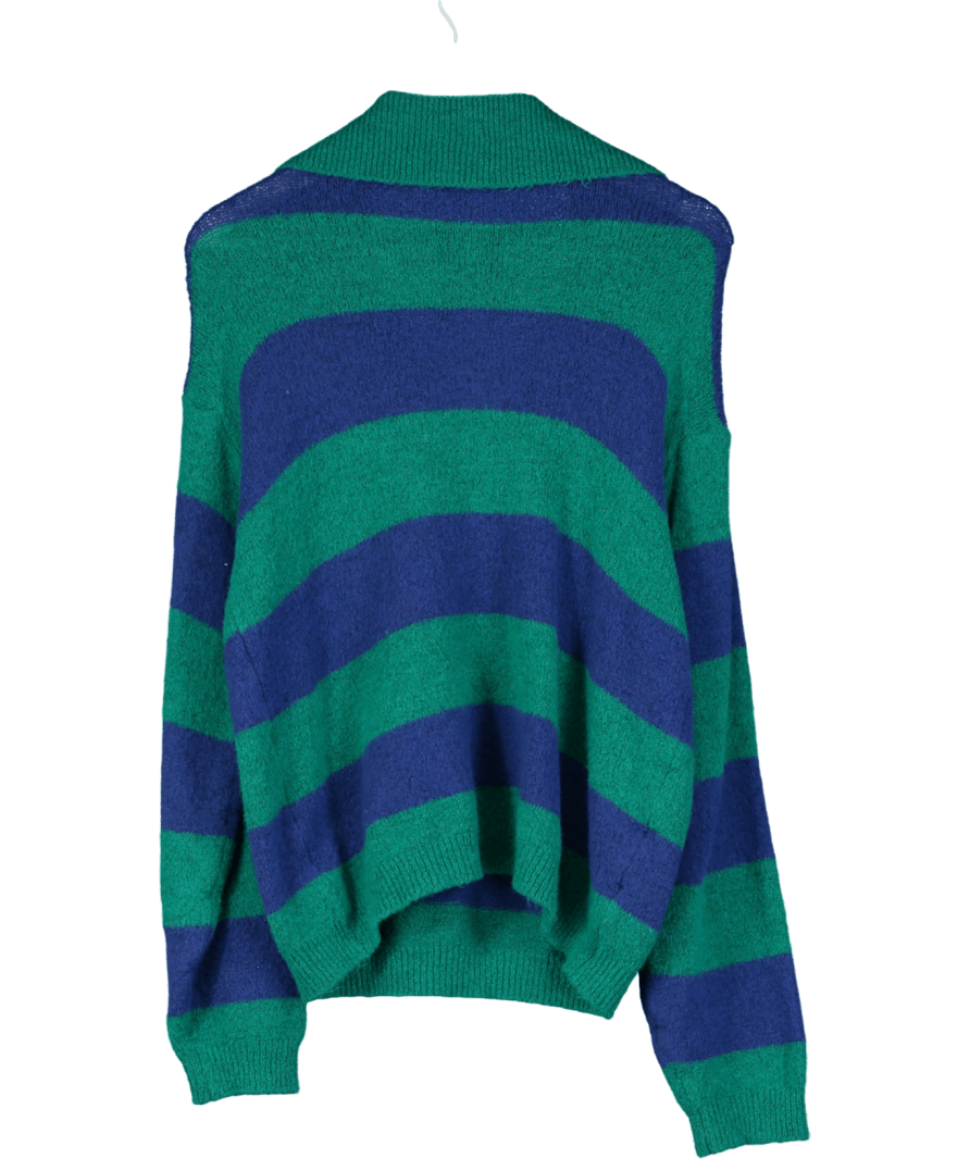 Charli Arlo Sweater - Emerald Blue Marine Stripes One Size - Reliked