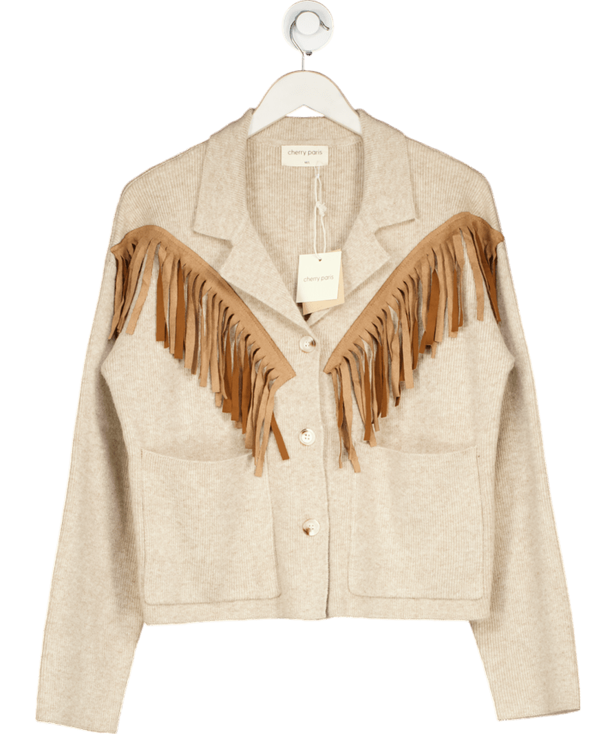 Cherry ice Beige Rollande Cardigan UK M/L - Reliked