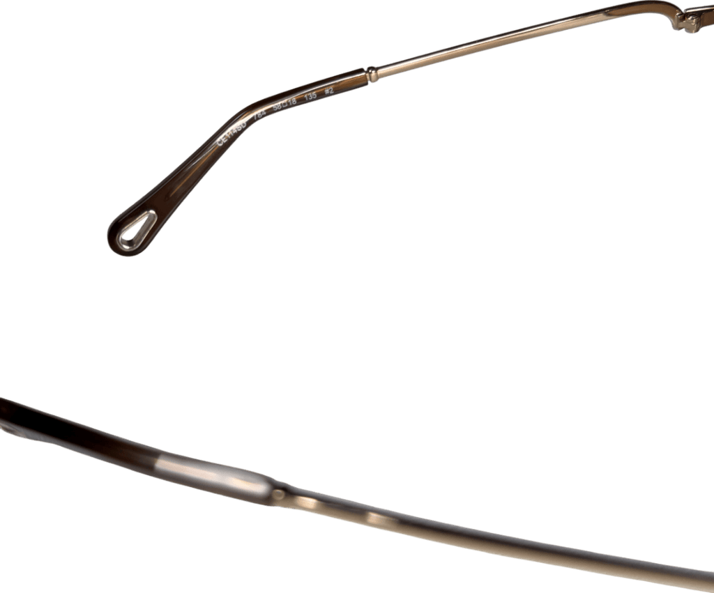 Chloé Metallic Gold Tone Iconic Round Sunglasses In Case One Size - Reliked