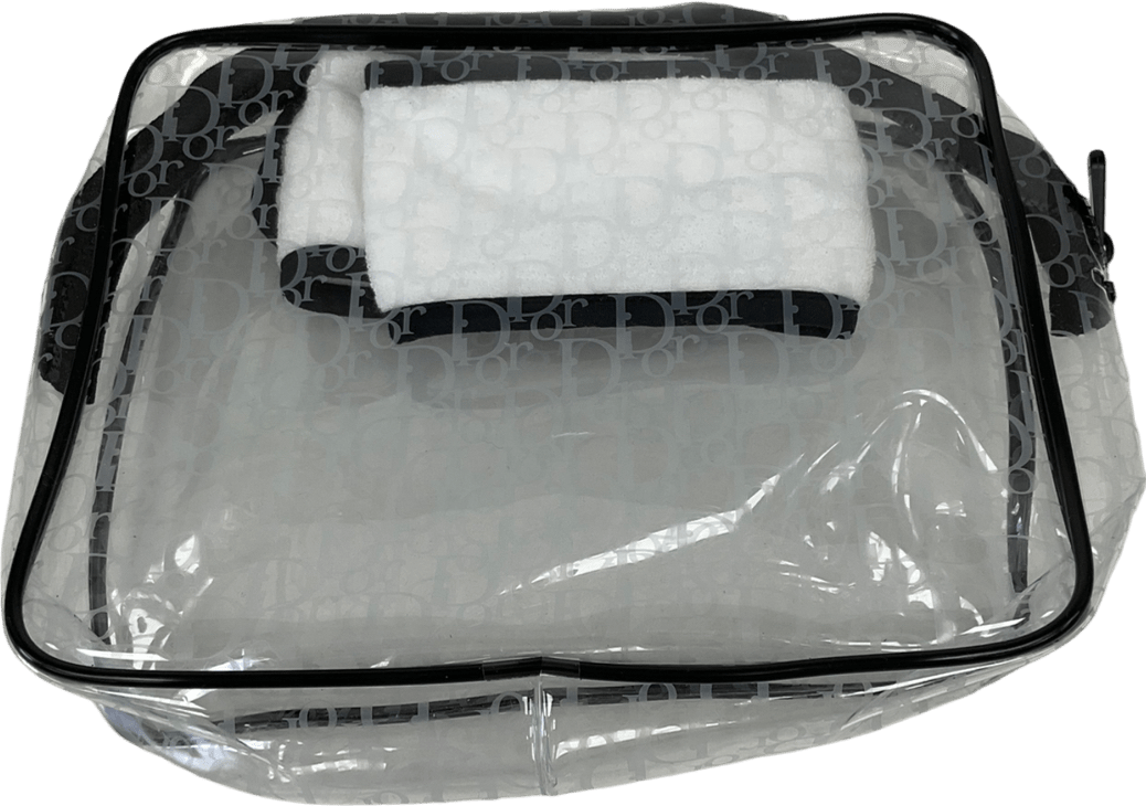 Christian Dior Black Makeup Bag & Makeup Head Band One Size - Reliked