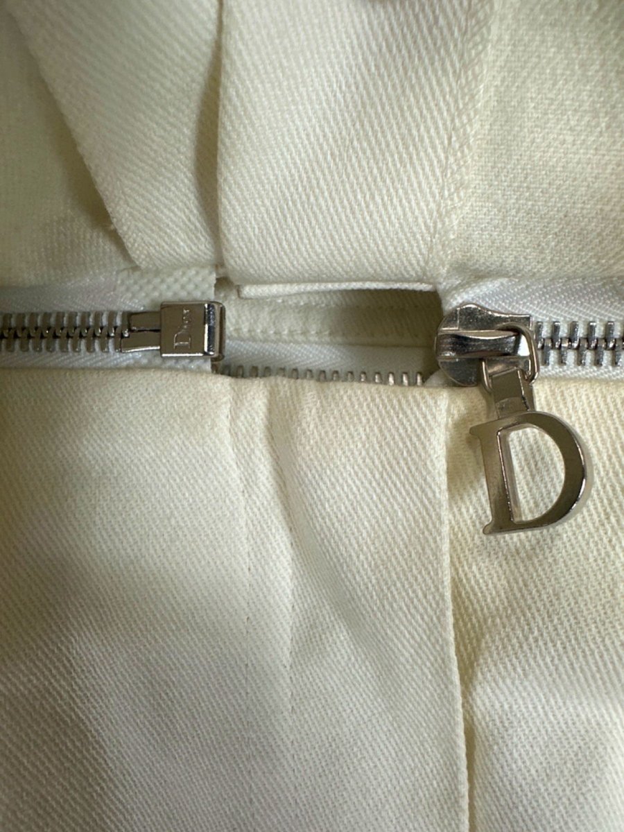 Christian Dior Ivory Ruffled High - Waist Skirt UK 12 - Reliked