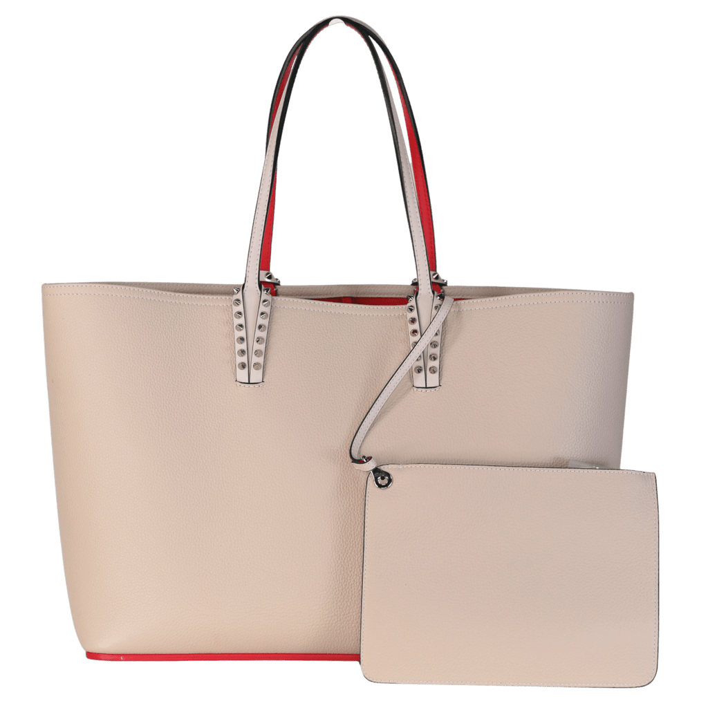 Christian Louboutin Nude Pink Cabata Large Leather Tote Bag - Reliked