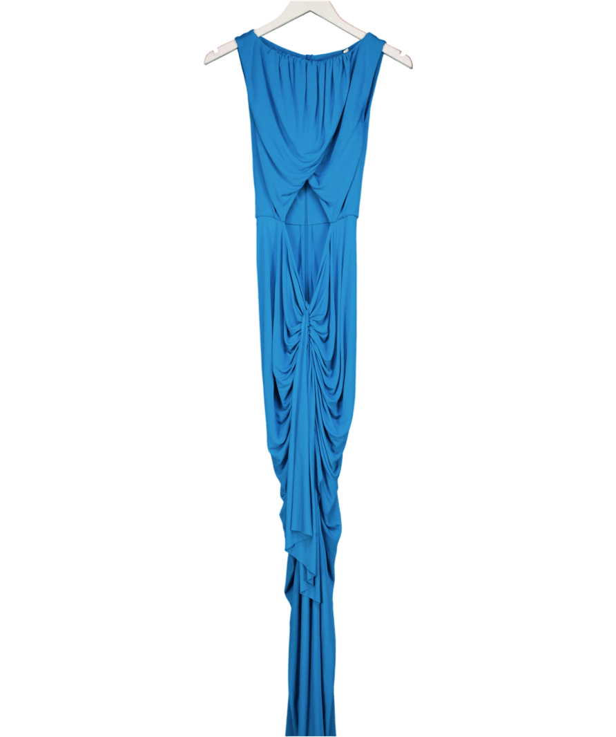 Christopher Esber Blue Bateau Drape Disconnect Tank Dress UK 10 - Reliked