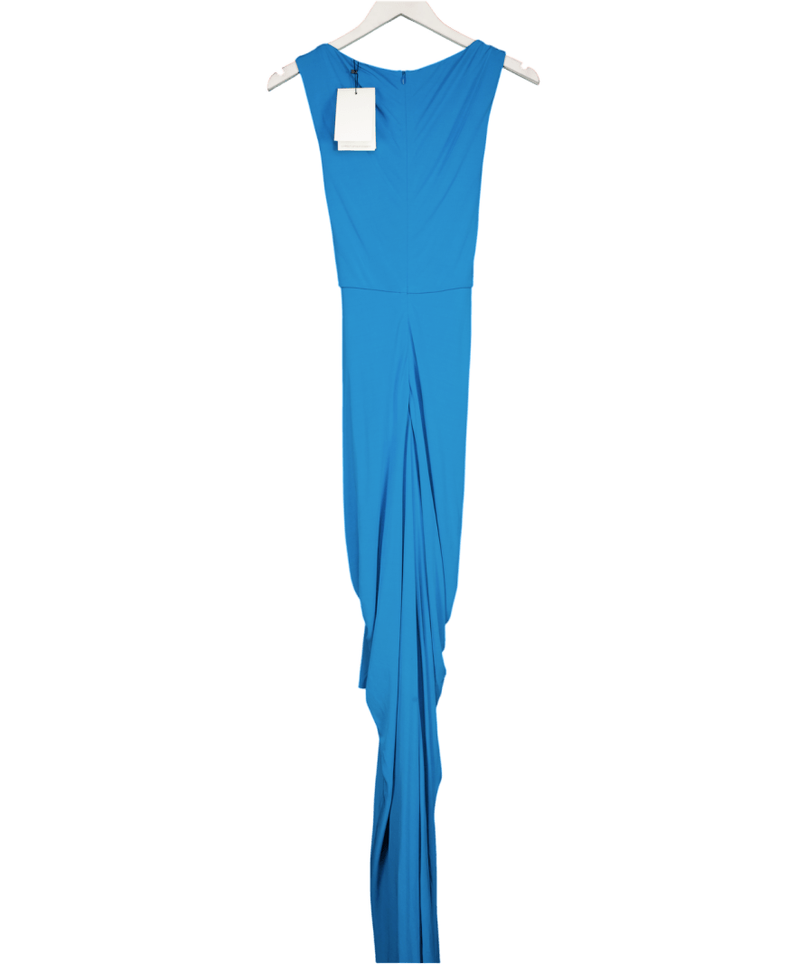 Christopher Esber Blue Bateau Drape Disconnect Tank Dress UK 10 - Reliked