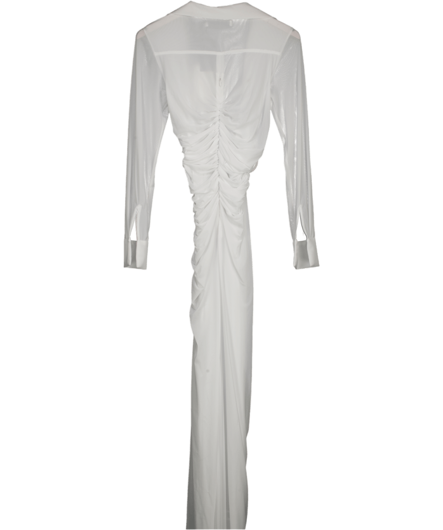 Christopher Esber White Venus Plunge Jersey Maxi Dress UK 6 - Reliked