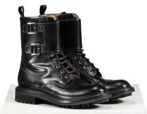 Church's Black Leather Combat Boots UK 3.5 EU 36.5