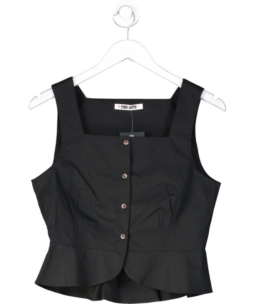 Ciao Lucia Black Timir Cotton Top UK S - Reliked